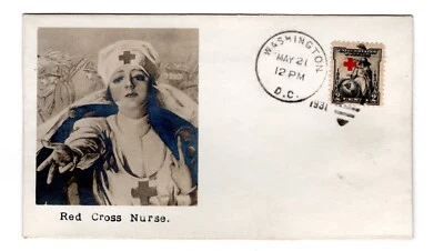 #702 Red Cross 1931 First Day Cover - Beazell Photo "Red Cross Nurse." - Image 1 of 2