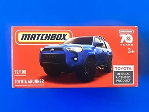 2023 Matchbox Power Grabs BLUE 2018 TOYOTA 4RUNNER 4WD SPORTS UTILITY new in box - Picture 1 of 7