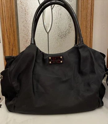 Kate Spade Chelsea Tote Diaper Bag Black Nearly New - Image 1 of 4