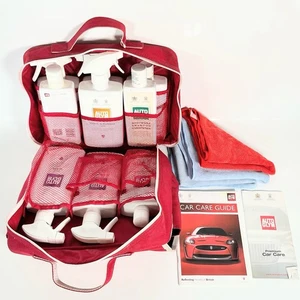 Autoglym Lifeshine Premium Car Care Cleaning Kit With Red Bag - 2 Used Bottles - Picture 1 of 7