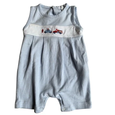 Kissy Kissy Boys emergency rescue striped jon jon size 0-3 mo  - Image 1 of 3