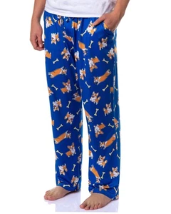 PJammy Men's Corgi Dog All Over Print Sleep Pajama Pants - Picture 1 of 4