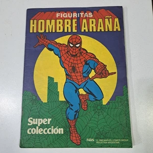 Álbum de pegatinas vintage Spiderman Hombre Araña Ultrafigus completo - Imagen 1 de 18