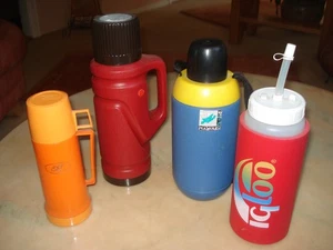 4 Isolierkannen/Thermoskannen/Isolierflasche original vintage-retro 70er Jahre - Bild 1 von 14