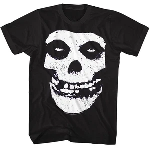 Misfits - Skull - American Classics - Solid Black Adult Short Sleeve T-Shirt - Picture 1 of 3