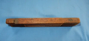 Vintage Lufkin X46 Wood Folding Ruler 6" extentsions 72" Total - Picture 1 of 10