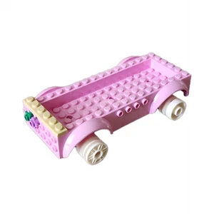 LEGO Pink Vehicle Base 8 x 16 x 2.5 w/ 3 Holes Wheels Car Truck Replacement Part - Picture 1 of 9