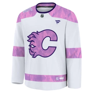 Calgary Flames Fanatics Authentic Hockey Fight Cancer Purple Trikot Herren Größe M - Bild 1 von 9