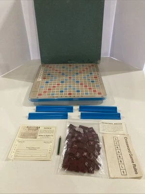 Tocadiscos de Colección Años 70 Scrabble Edición Deluxe Selchow & Righter S&R con Tabla Giratoria Foto 1 de 4