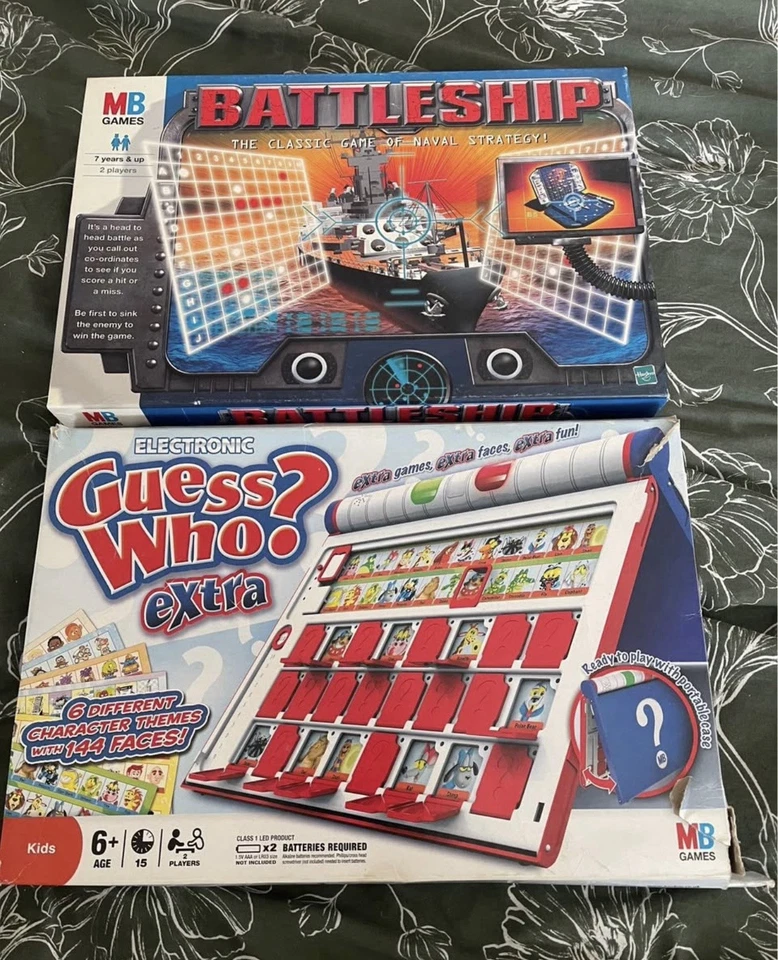 2 x board games: Classic Battleship & Electronic Guess Who - Image 1 of 1