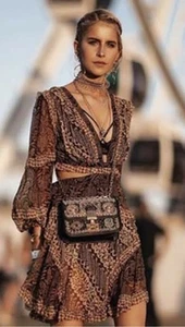 ZIMMERMANN TALI BATIK CUT OUT DRESS SIZE 1 AU/UK 10 US 6 RRP $995 - Picture 1 of 18