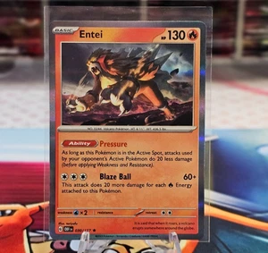 Entei 030/197 Holo Rare Pokemon Obsidian Flammen NM/M - Bild 1 von 2
