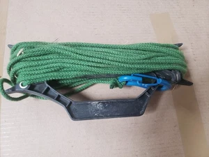 50ft Wibe Sweden marine or other synthetic rope. 2 x Carbiners, loom 3/16" - Picture 1 of 2