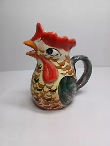 Vintage Milchkrug Krug Hahn Huhn Keramik Italien - Bild 1 von 5