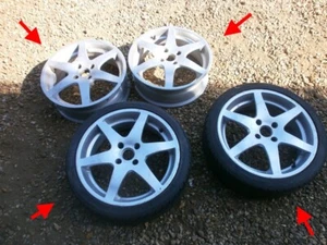 LOTUS ELISE GENUINE 111R S2 ORIGINAL 16" ALLOY WHEELS NANKANG SPORT 2 TYRES - Picture 1 of 24