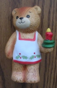Enesco Lucy and Me - Bear in Apron with Candle - Pre Owned - Picture 1 of 2
