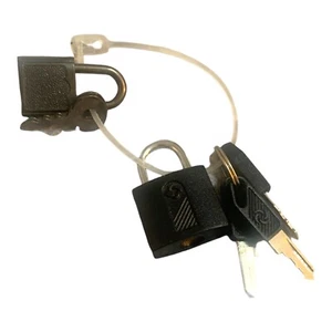 Lot of 2 Small Luggage Padlocks With Keys - Picture 1 of 3