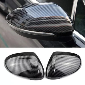 Full Carbon Fibre MIRROR COVERS CAP for VW PASSAT/ARTEON B8 2015+ w/Blind Spot - Picture 1 of 5