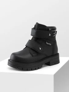 Kids Boys Girls Ankle Boots Classic Style Vegan Leather Side Zipper Dress Boots - Picture 1 of 23
