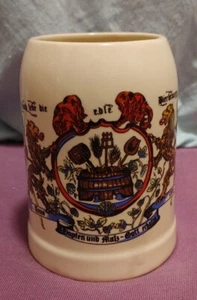 KERAMIK BIER KRUG 0,25 l / Ø 8 cm / Höhe 11 cm  - Bild 1 von 6