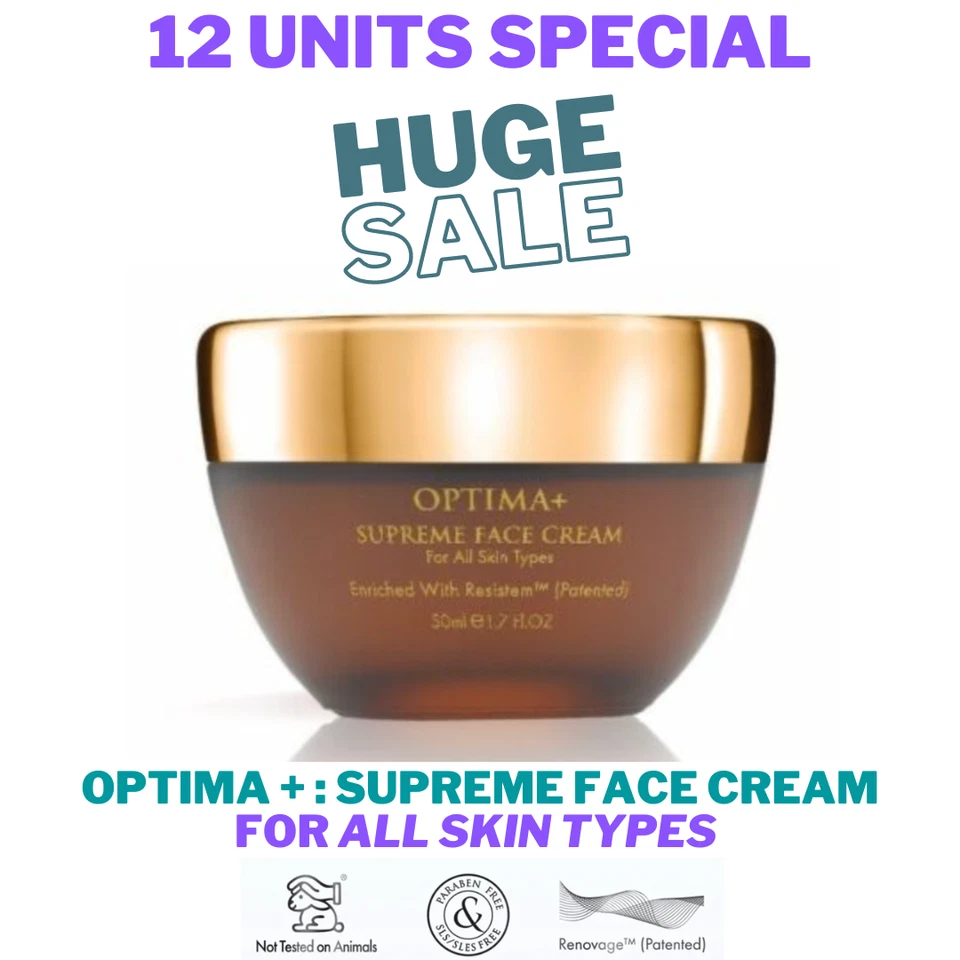 X12 Aqua Mineral Dead Sea OPTIMA+ SUPREME FACE CREAM For All Skin Types Discount - Изображение 1 из 1