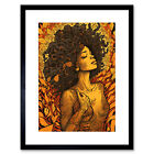 I'm An Autumn Amber And Red Modern Illustration Framed Wall Art Print 9X7 In