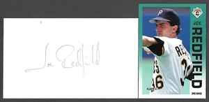 Joe Redfield ( Debut 1988 ) LAA PIT NYM SIGNED AUTOGRAPH AUTO 3x5 INDEX COA - Picture 1 of 1