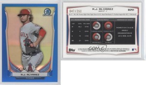 2014 Bowman Chrome Prospects Blue Refractor /250 RJ Alvarez #BCP21