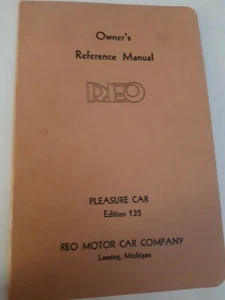 1935 REO Flying Cloud Model 6A Owner's Reference Manual Edition 135 - Picture 1 of 8