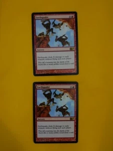 Erdbeben x2 Rare Sorcery MTG 2 Karten.  Core Set 2010 M10 - Bild 1 von 6