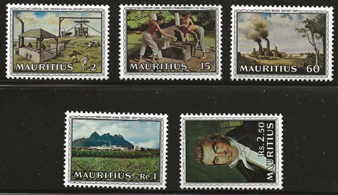 Mauritius Scott #363-67, Singles 1969 Complete Set FVF MNH Cover