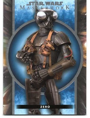 2022 Topps Star Wars Masterwork BLUE PARALLEL Base Card #8 / ZERO - Image 1 of 2