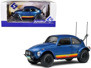 1/18 Solido 1975 Volkswagen VW Beetle Baja Diecast Model Metallic Blue S1809601 - Picture 1 of 4