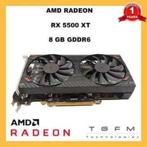 Scheda grafica GPU AMD Radeon RX 5500 XT 8GB GAMING/MINING crypto 27 Mh/s - Imagen 1 de 2