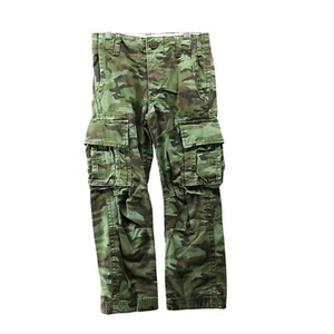 Gap Kids Boys Size 6 Camo Cargo Pants Relaxed Straight Adjustable Waist - Picture 1 of 8