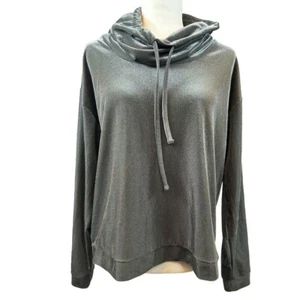 Xersion Women's Size Small Long Sleeve Charcoal Cowl Neck Top - Picture 1 of 10
