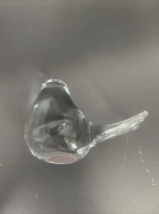 VINTAGE INTERPUR ART GLASS SPARROW BIRD – STUNNING 4.25” FIGURINE – MCM STYLE - Picture 1 of 8