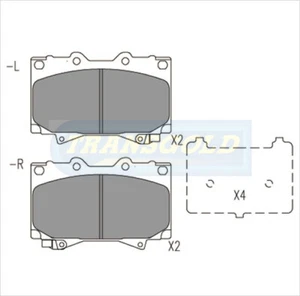 Front Brake Disc Pads TG1365N DB1365 suits Landcruiser 78, 79, 100, 105 Series - Picture 1 of 4
