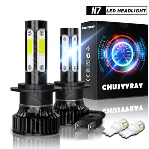 Faros LED de haz bajo H7 súper blancos para Mercedes-Benz ML350 2003-2015 - Imagen 1 de 13
