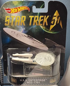 STAR TREK USS ENTERPRISE NCC-1701 50th 2016 Hot Wheels RETRO ENTERTAINMENT - Picture 1 of 5