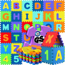 Spielwerk® Puzzlematte Baby Spielmatte Krabbelmatte Kinder Bodenschutzmatte