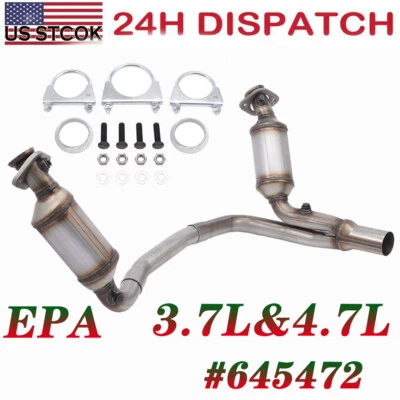 L&R Catalytic Converters #645472 For Dodge Durango 3.7L&4.7L 2005 2006 2007 EPA - Image 1 of 4