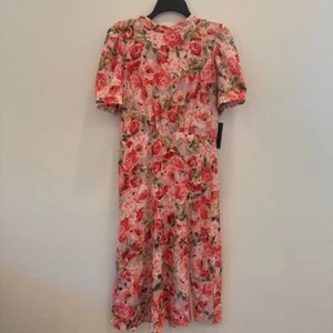 Puff Sleeve Floral Midi DressJulia Jordan - Picture 1 of 8