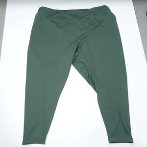 Maurices Leggings Women's 4X Green Polyester Stretch Pull-On Elastic Waist Yoga - Picture 1 of 8