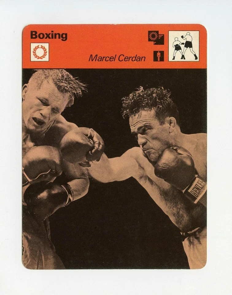 #TN09923 MARCEL CERDAN 1970'S Sportscaster Boxing Card - Image 1 of 1