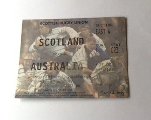 1997 SCOTLAND v AUSTRALIA ticket - Picture 1 of 1