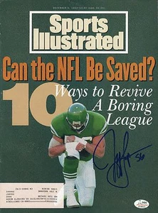Jeff Lageman Autographed December 6, 1993 Sports Illustrated NY Jets SGC - Picture 1 of 2