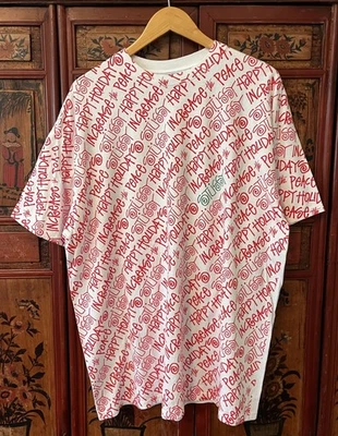 Винтажная праздничная футболка Stussy Increase The Peace размер XL - Изображение 1 из 4