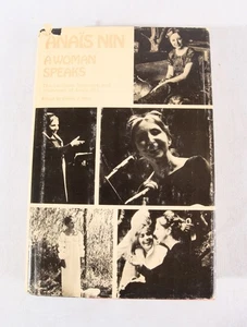 A Woman Speaks by Anais Nin, 1976 HC, 1st Edition, 2nd Print, VG - Imagen 1 de 5