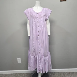 FREE PEOPLE FREE-EST Aster Midikleid Small Lavendel Nebel Spitze Landhaus romantisch - Bild 1 von 7